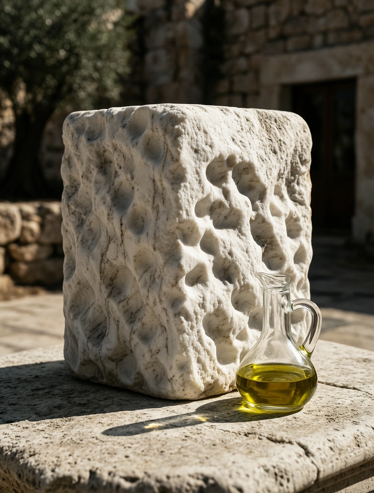 Ancient Greek marble texture representing structural discipline